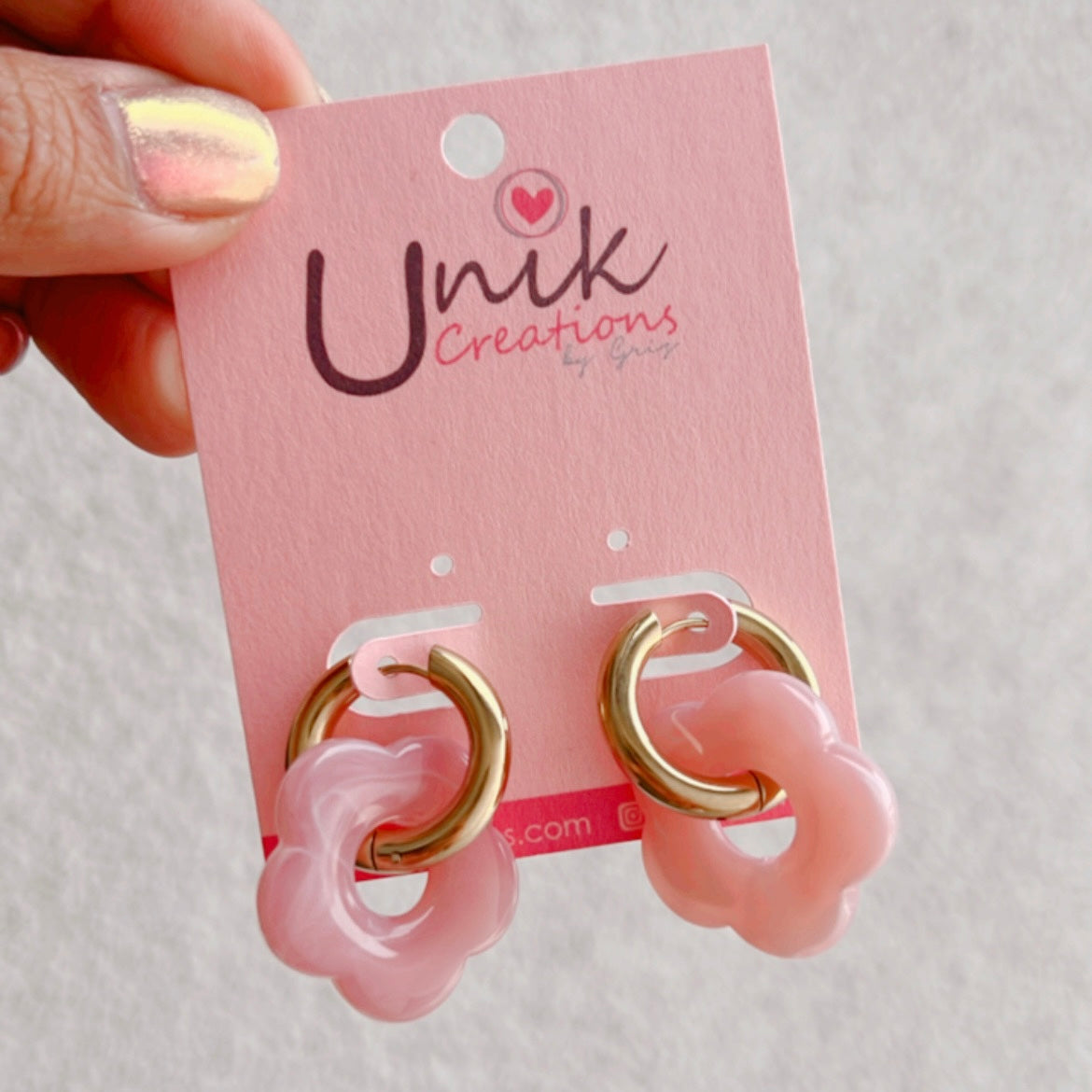 Aretes Arracada Flor