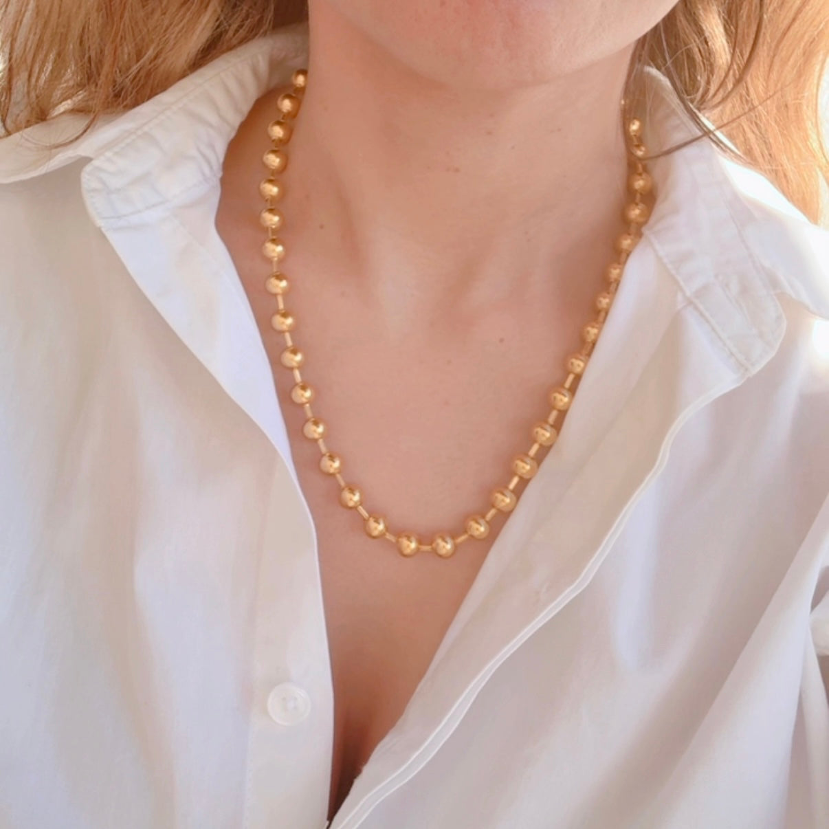 Collar Bolas Acero