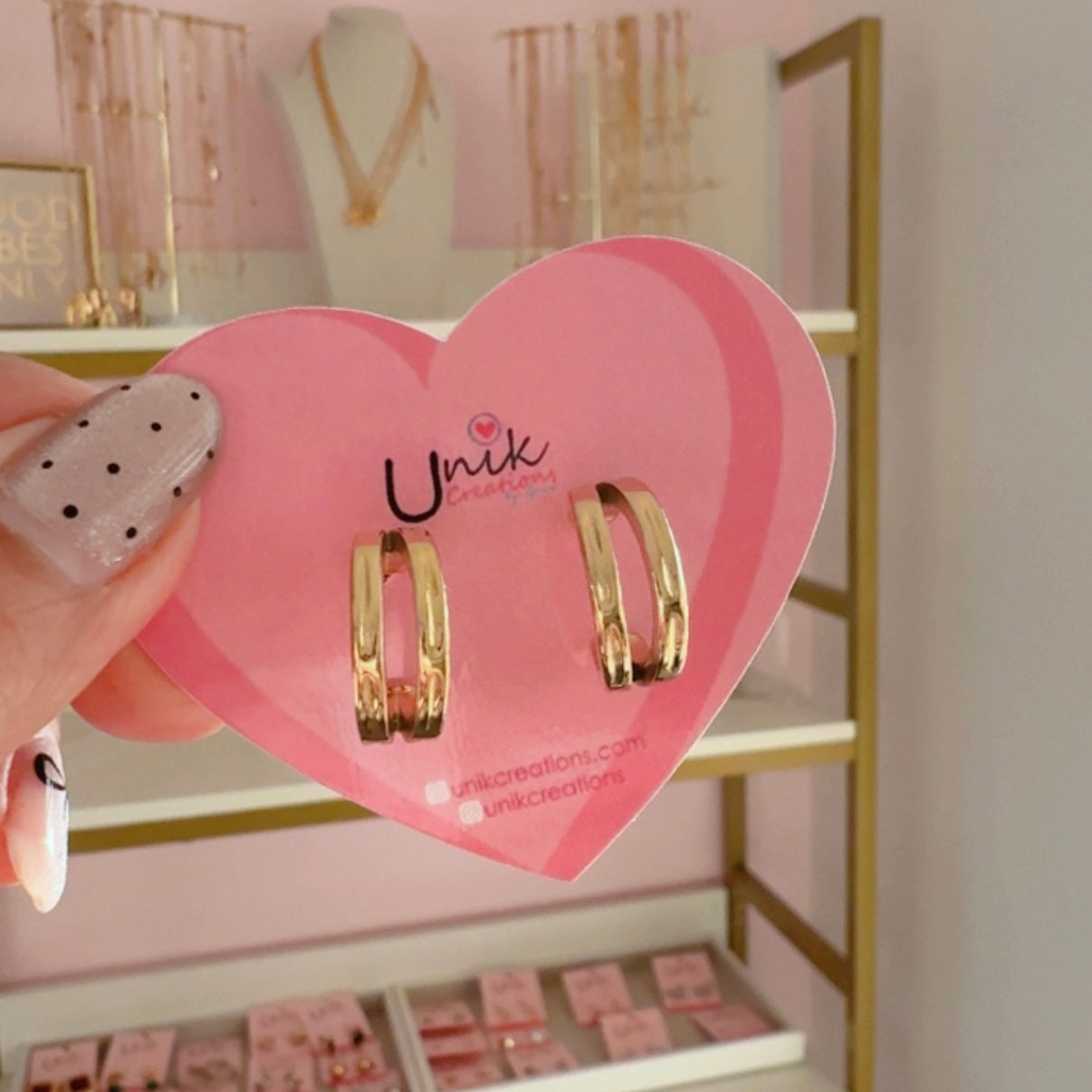 Aretes Arracada Doble