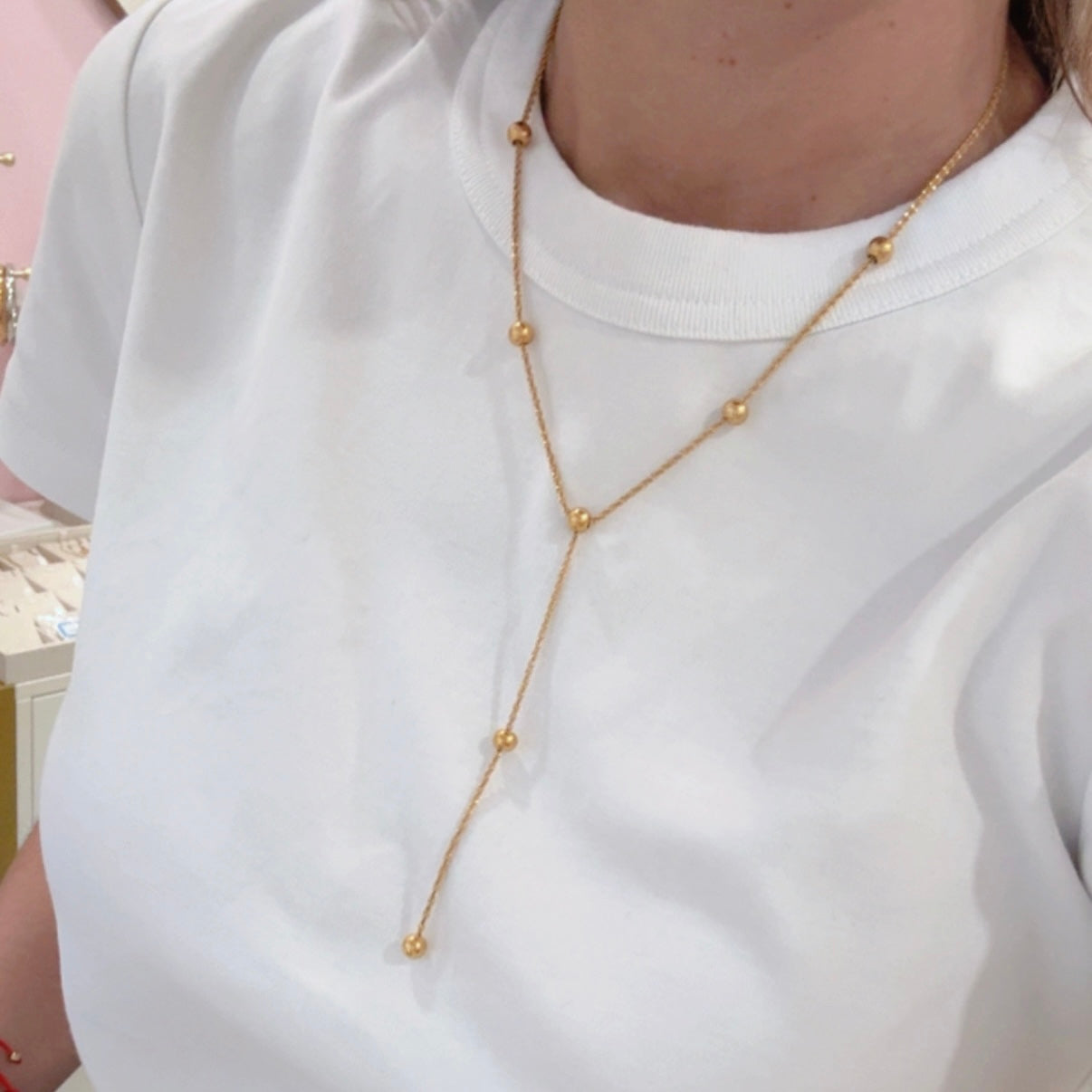 Collar Corbatín Bolitas