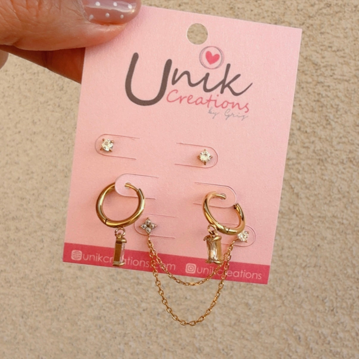 Aretes Set Huggie