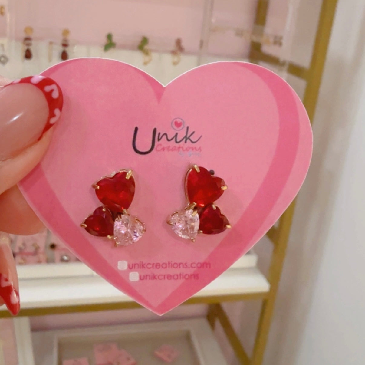 Aretes Corazones