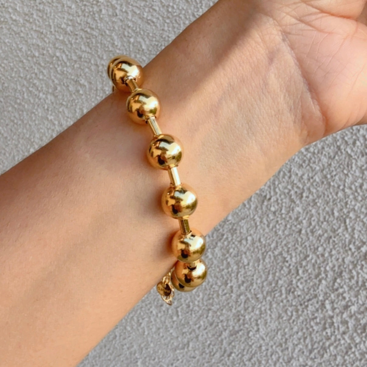 Pulsera Bolas Dorada