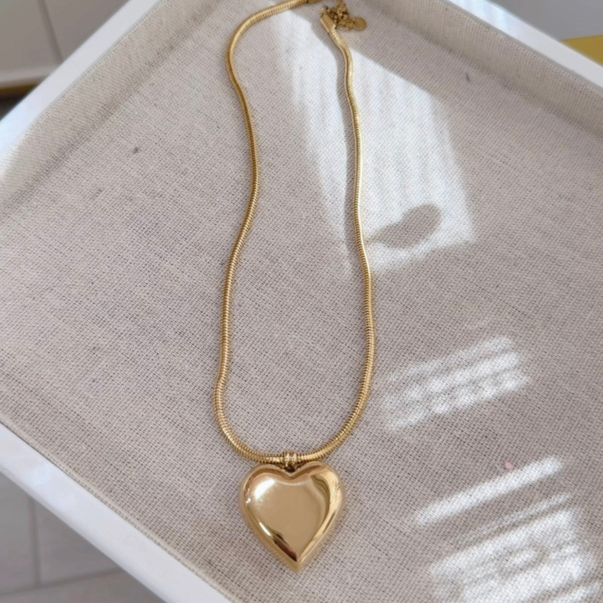 Collar Corazon Chunky