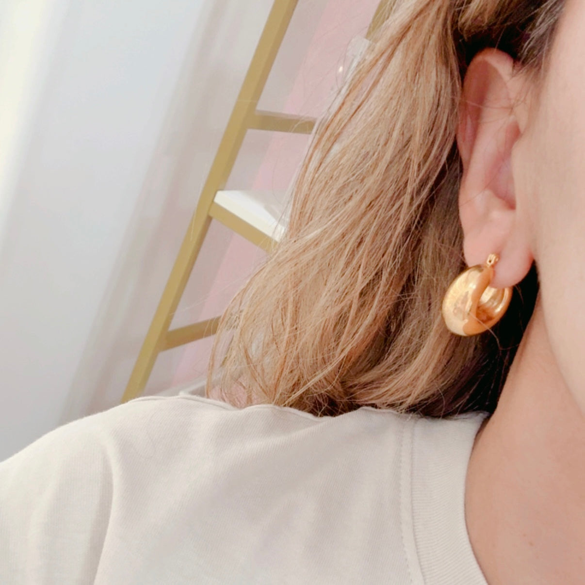 Aretes Arracada Bombacha Lisa