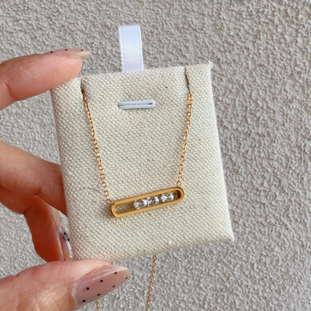 Collar Barrita Brillo