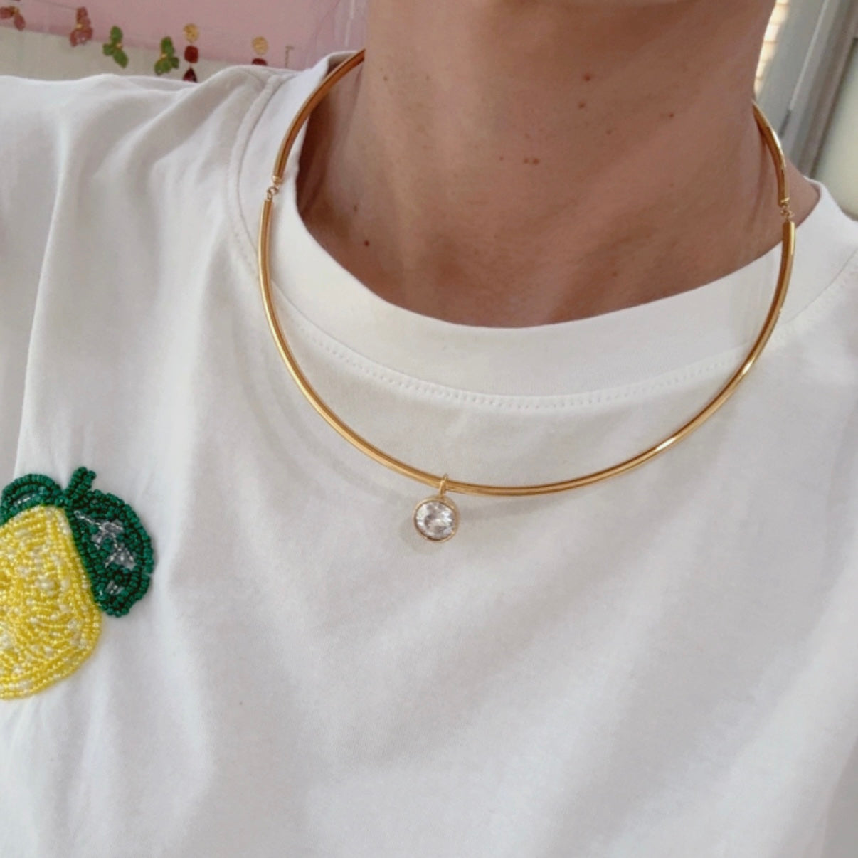 Collar Gargantilla Circulo