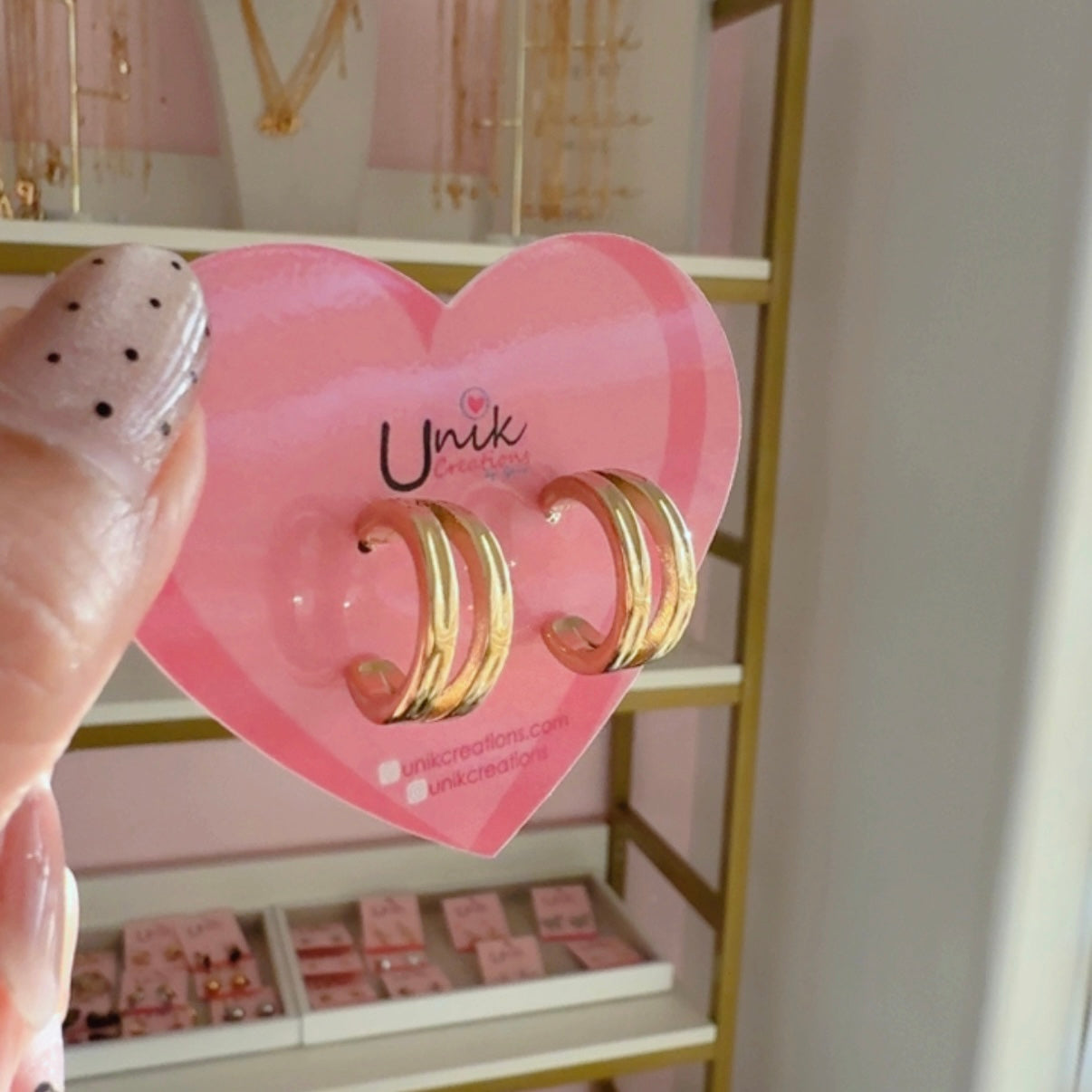 Aretes Arracada Doble