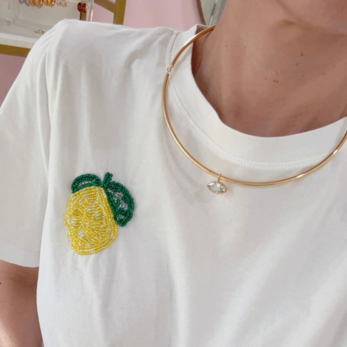 Collar Gargantilla Almendra