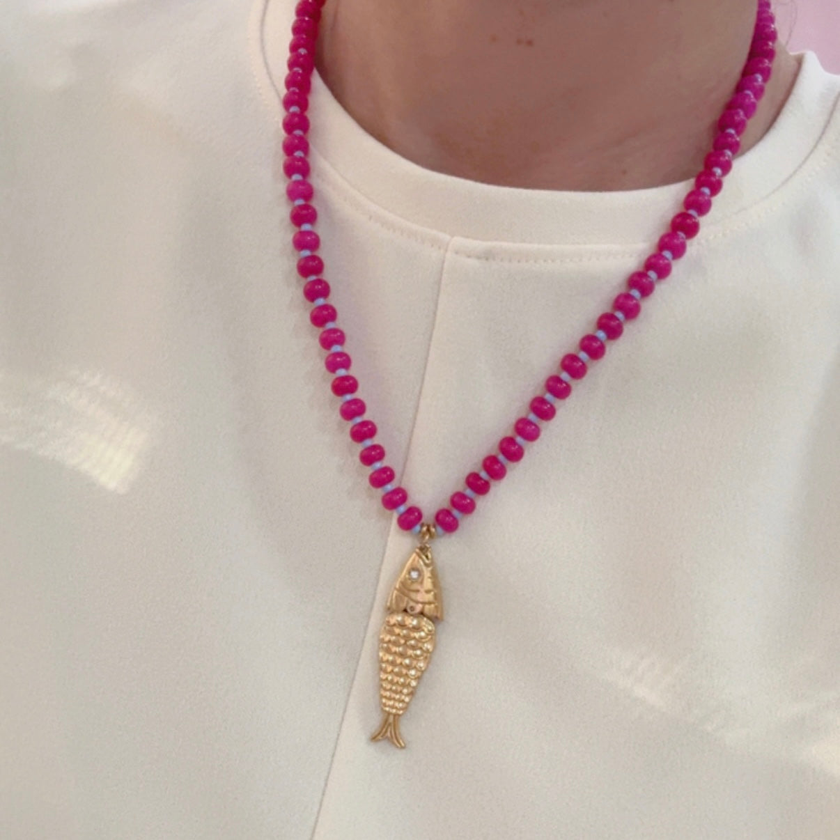 Collar Pez Rosado