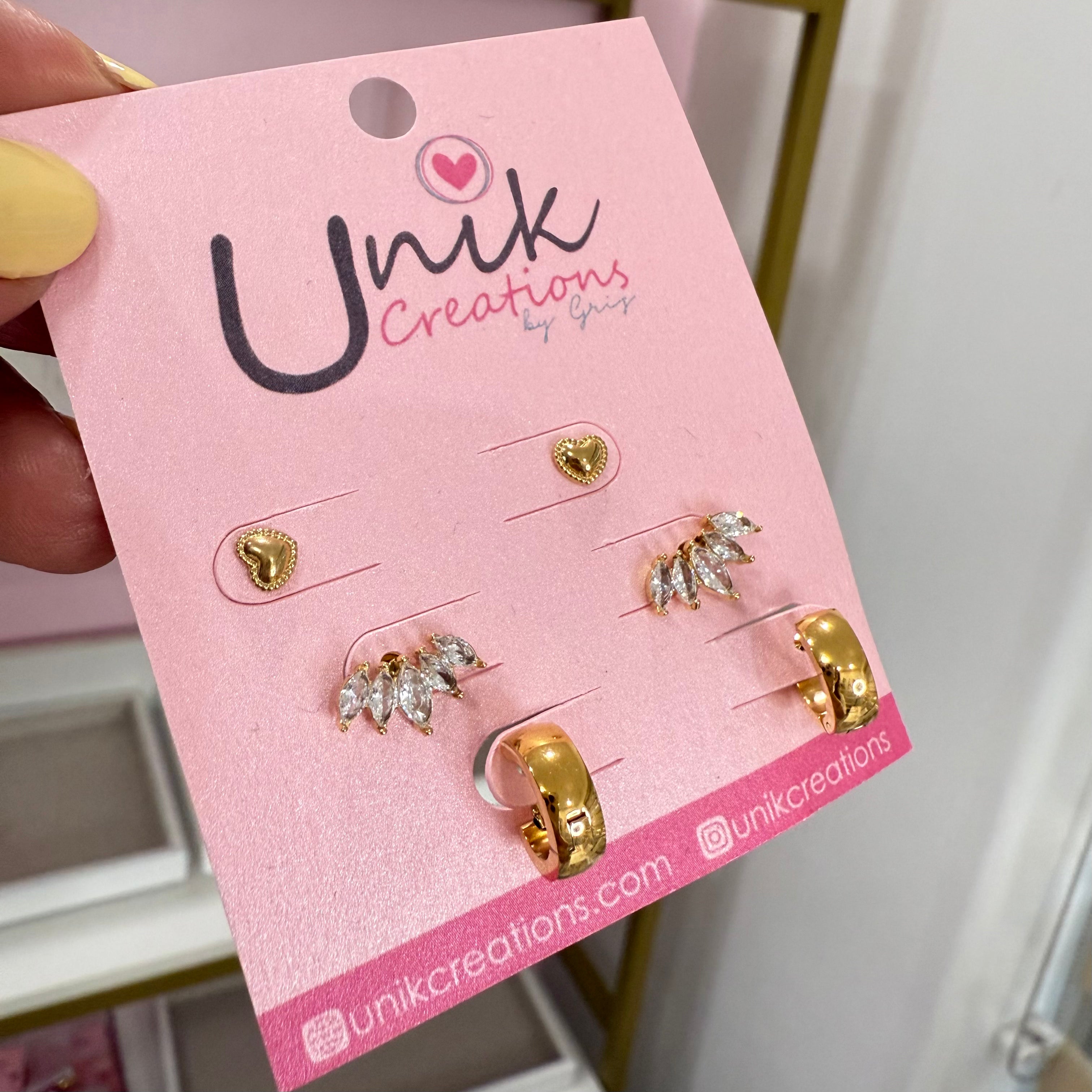 Aretes Set Brillo