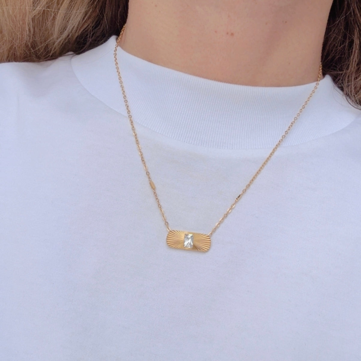 Zircon Pendant Necklace