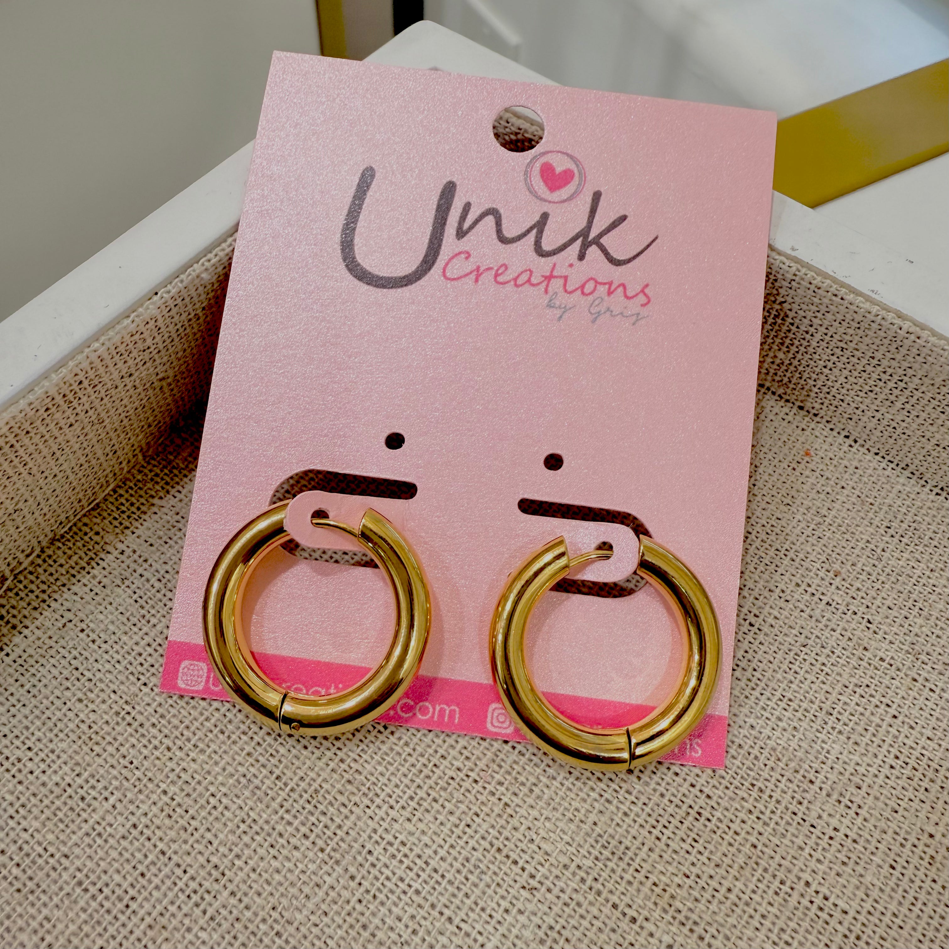 Aretes Arracada Lisa Acero