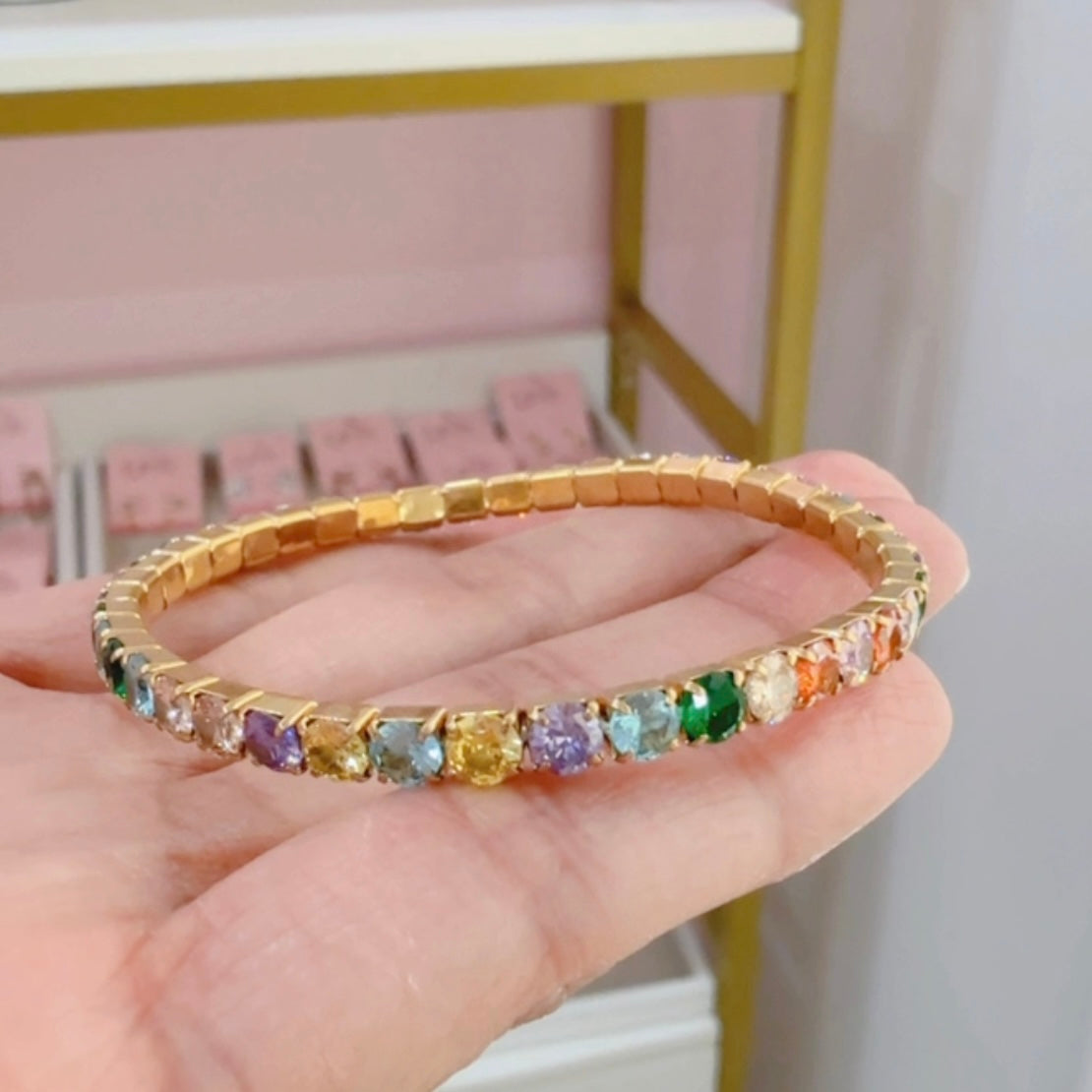 Pulsera Brillo Mixto Mediano