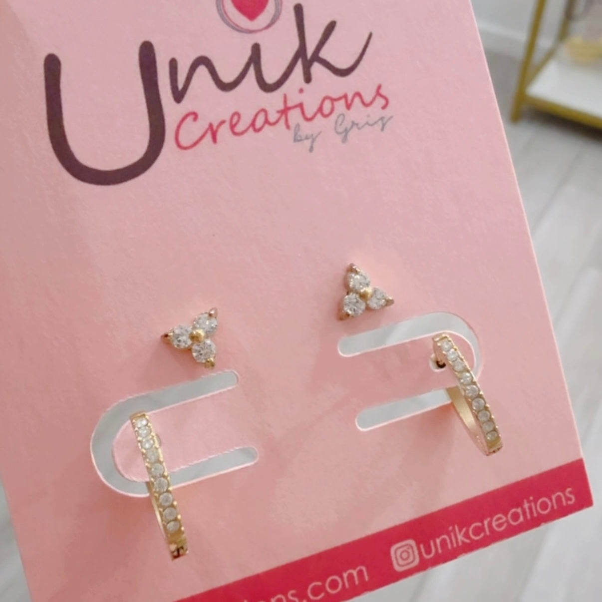 Aretes Set Zirconia Dorados