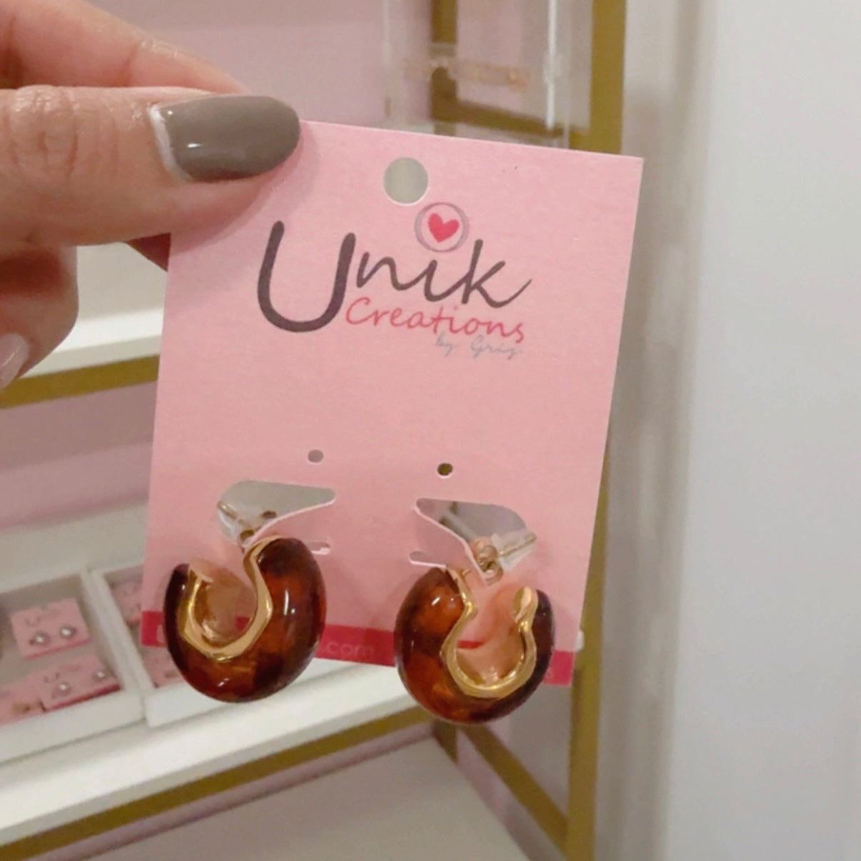 Aretes Arracada Café