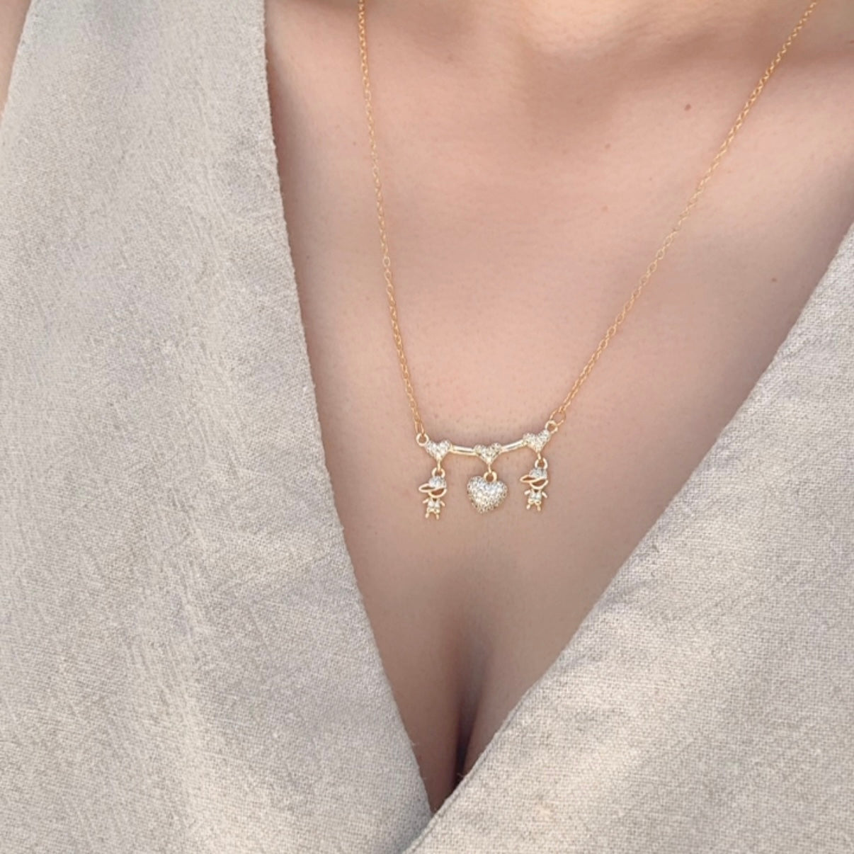 Collar Corazon niños