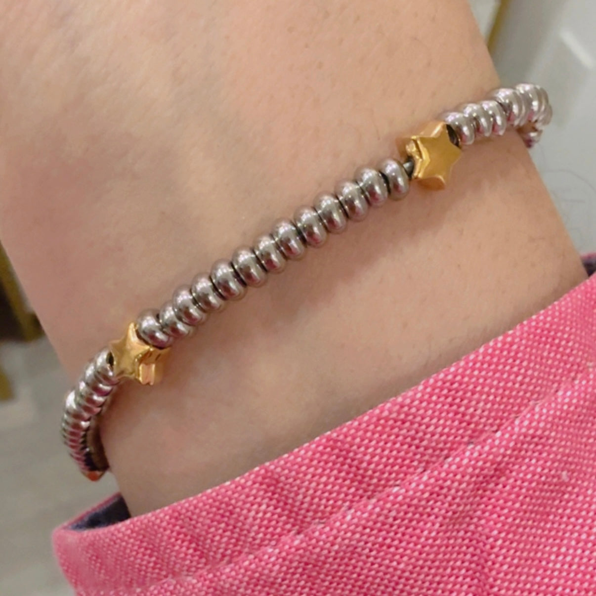 Pulsera Estrellas Bicolor