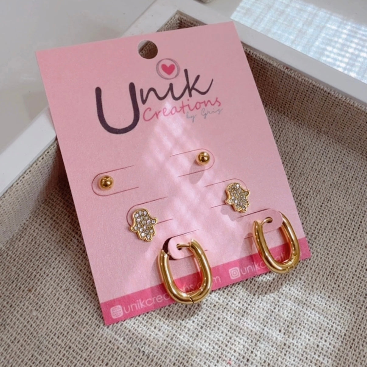 Aretes Set Manita
