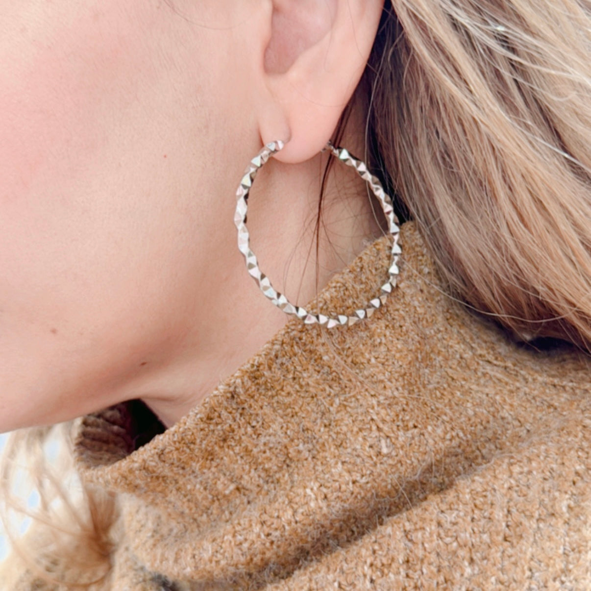 Aretes Arracada Acero