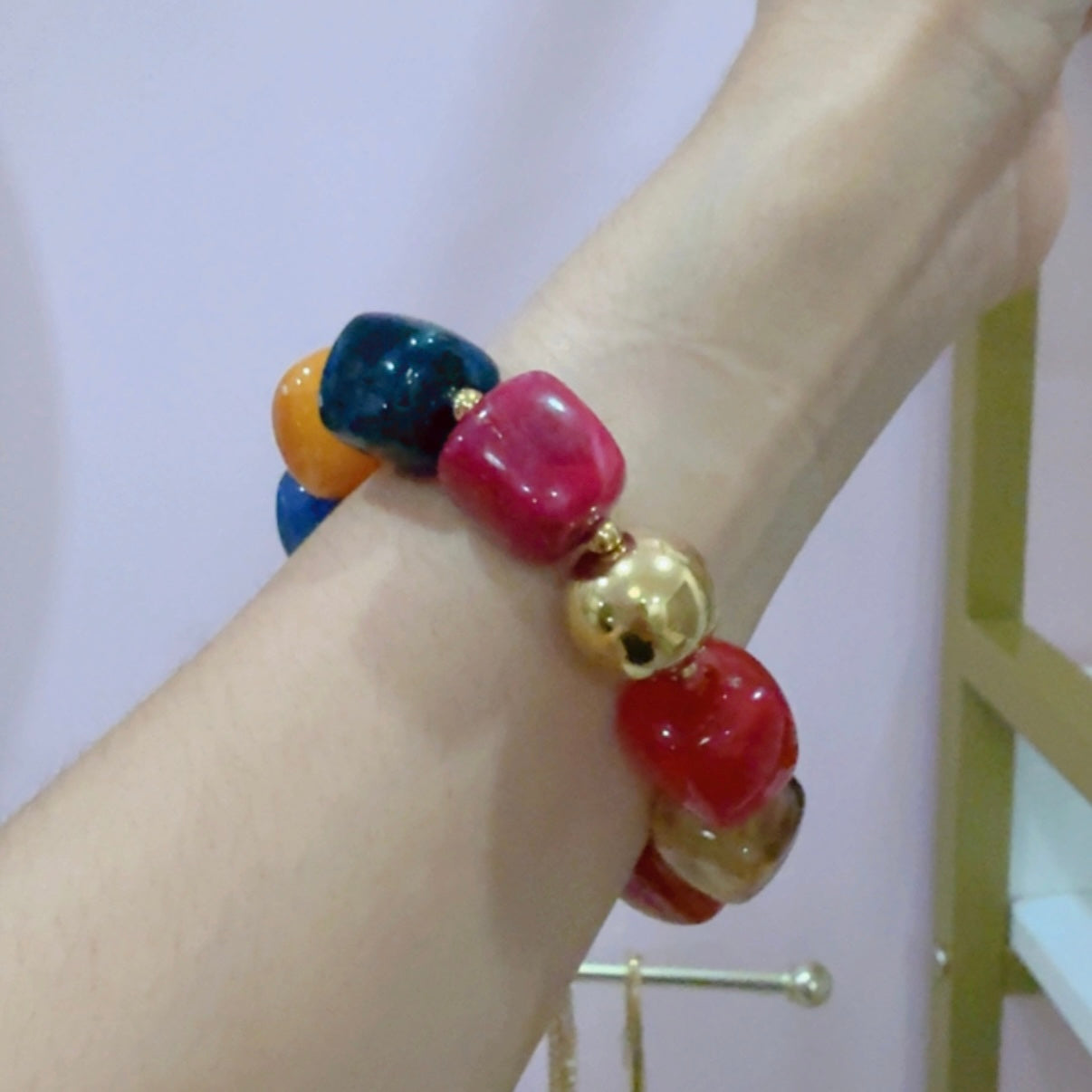 Pulsera Acrilico Mixta