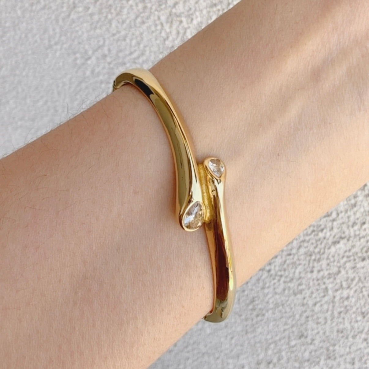 Pulsera Brazalete Acero Brillo