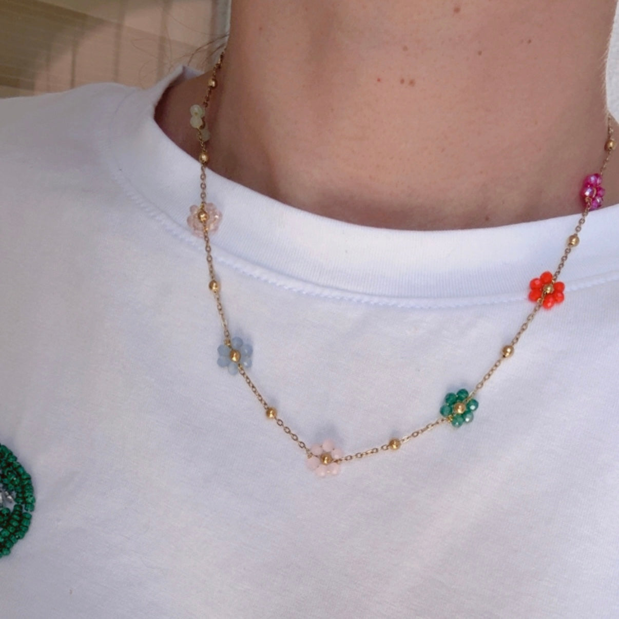 Collar Floresitas Colorida