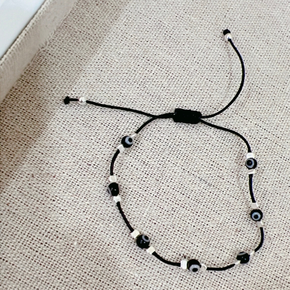 Pulsera Ojito Mixto Plata