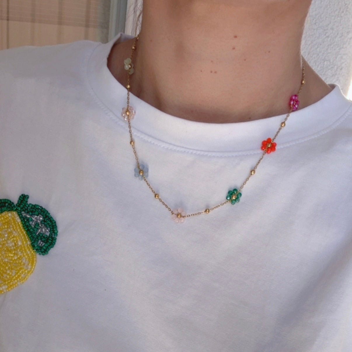 Collar Floresitas Colorida