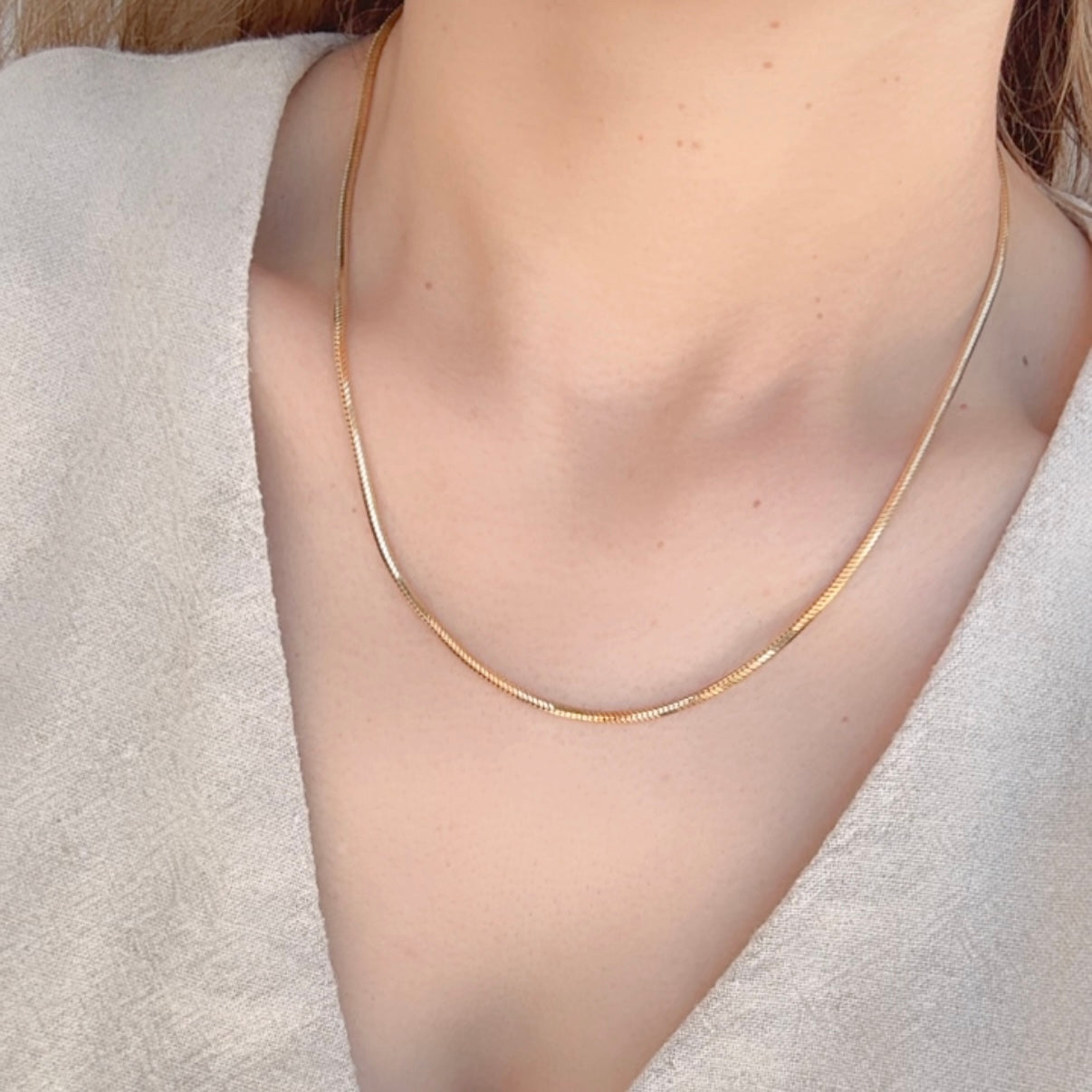 Collar Dorado Liso