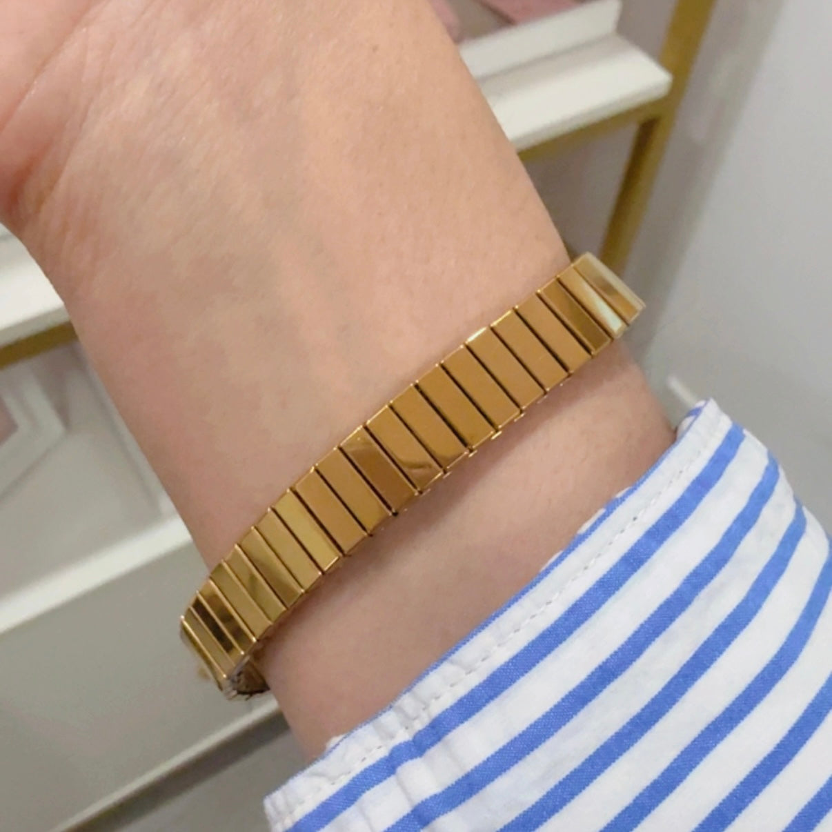 Pulsera Elastica Dorada