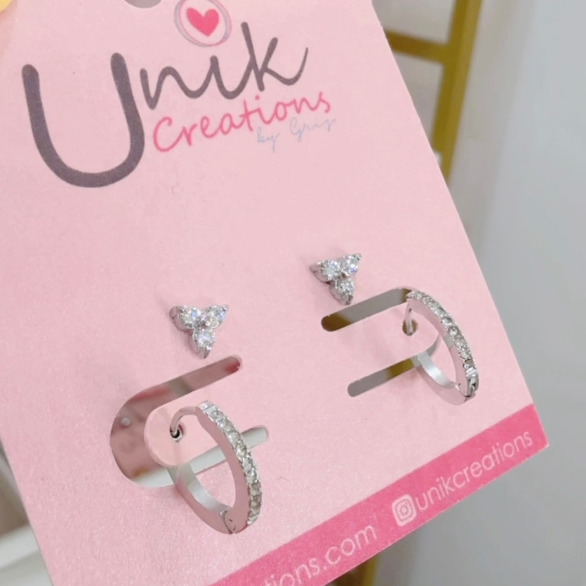 Aretes Set Zirconia Plateados