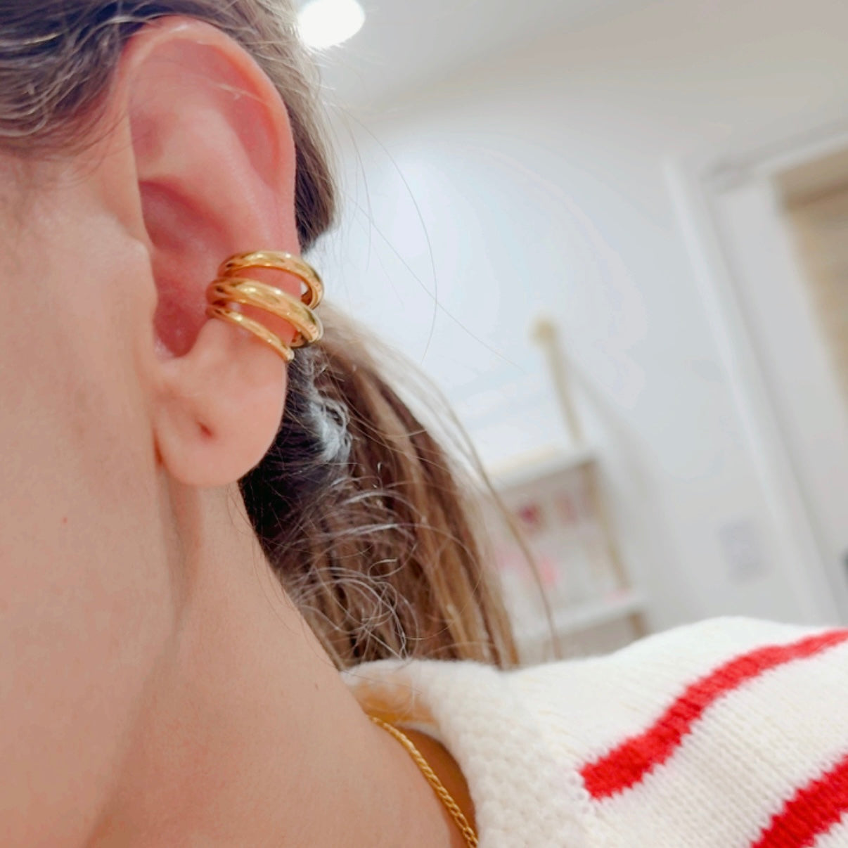Aretes Cuff Chunky Pequeño