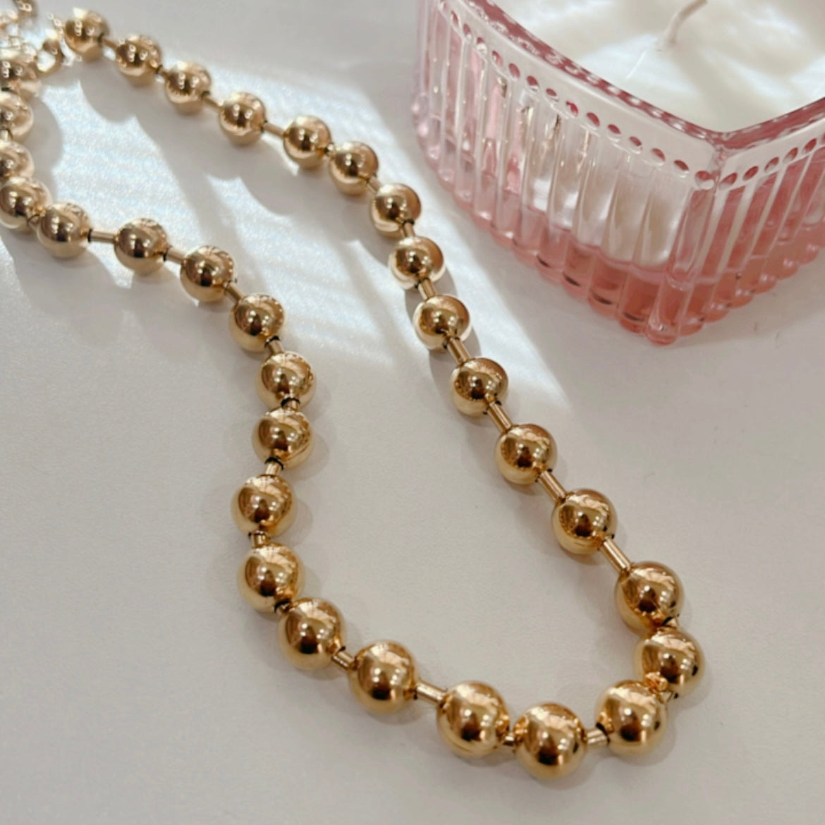 Collar Bolas Acero