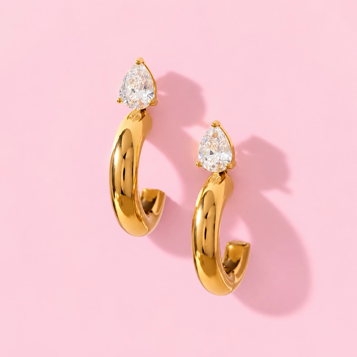 Drop Zircon Earrings