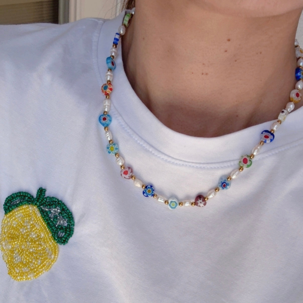 Collar Mixto Floresitas