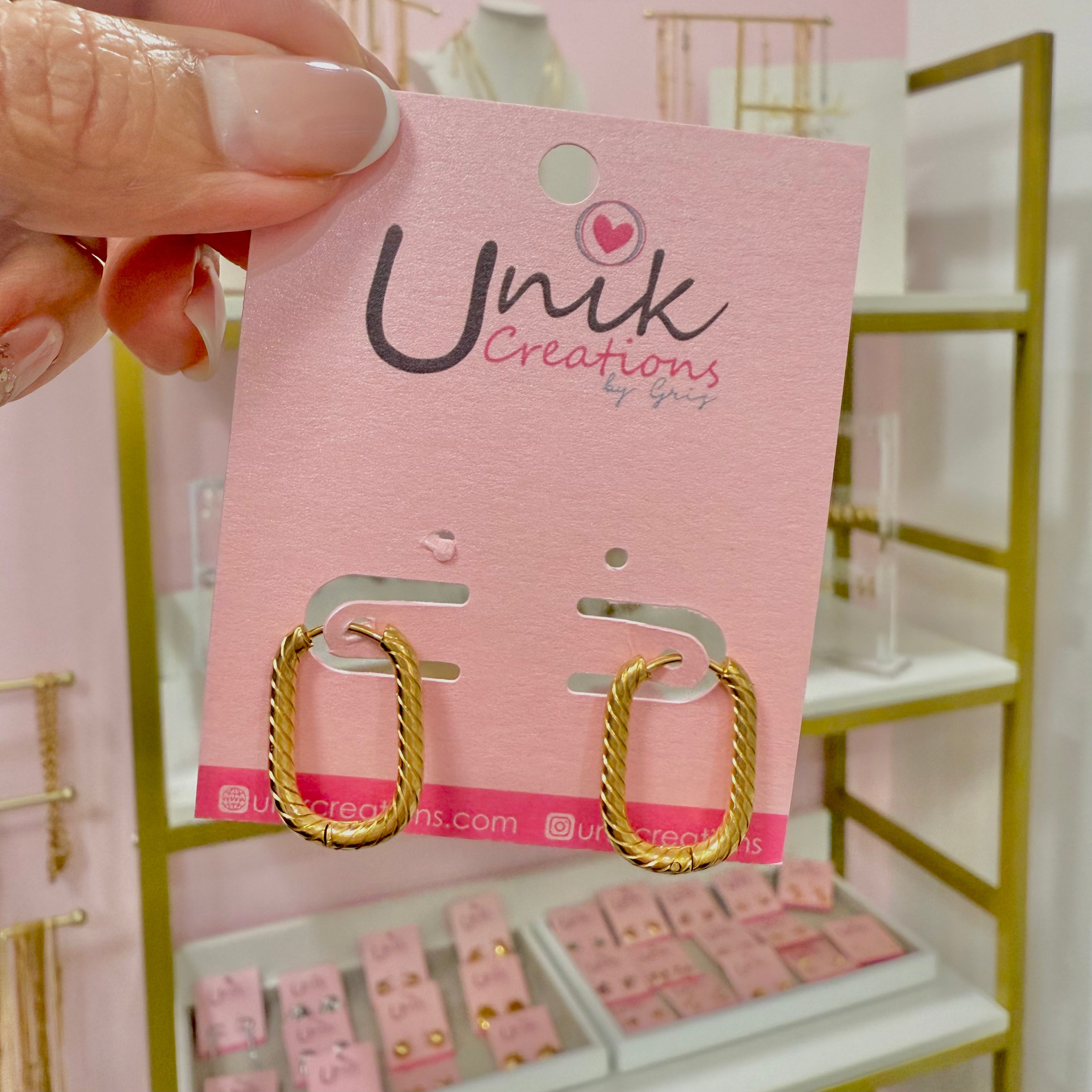 Aretes Arracada Oval