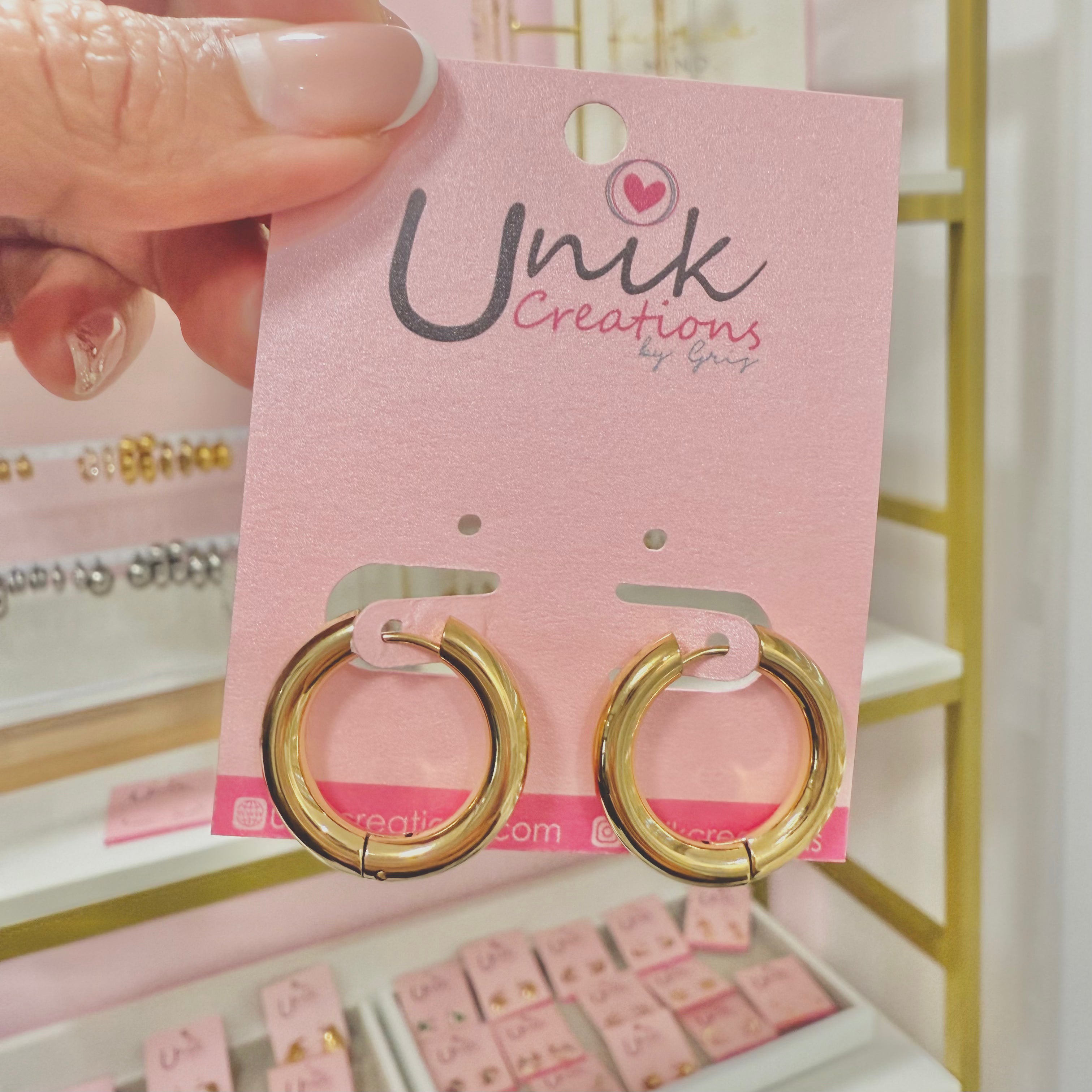 Aretes Arracada Lisa Acero