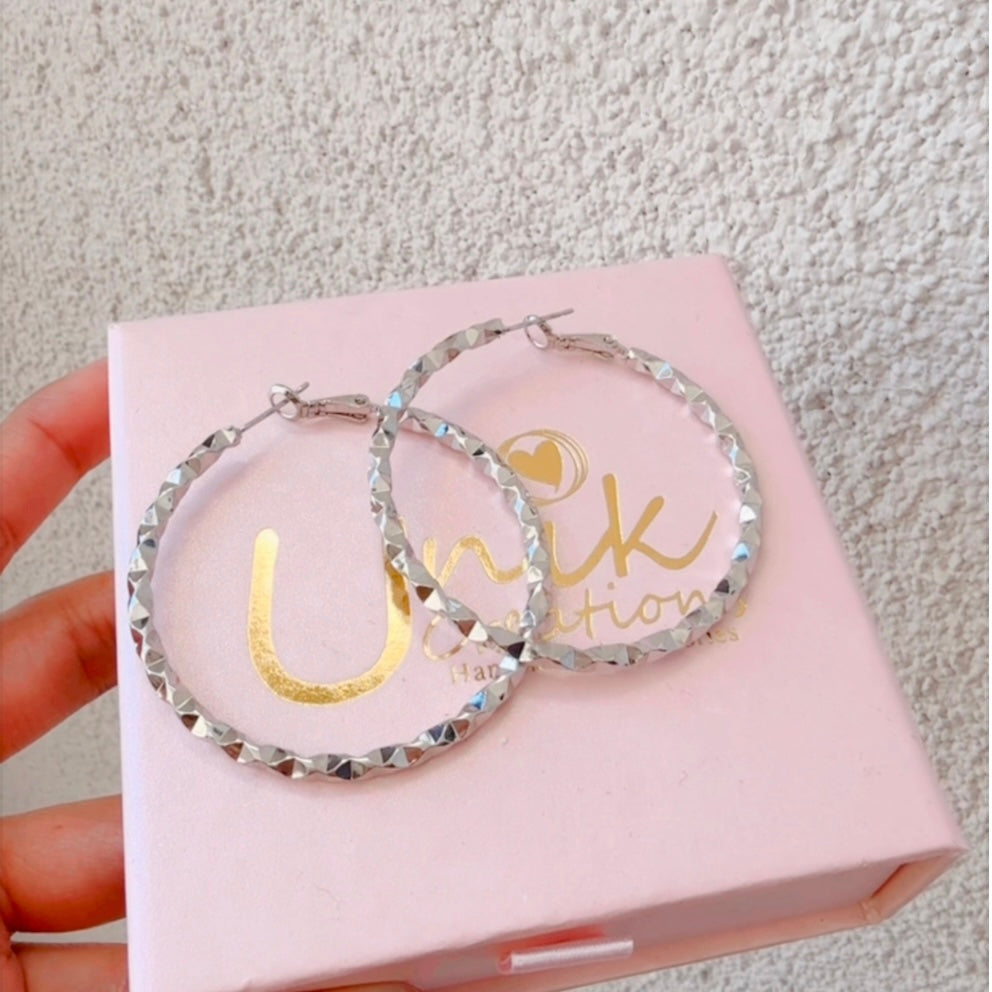 Aretes Arracada Acero