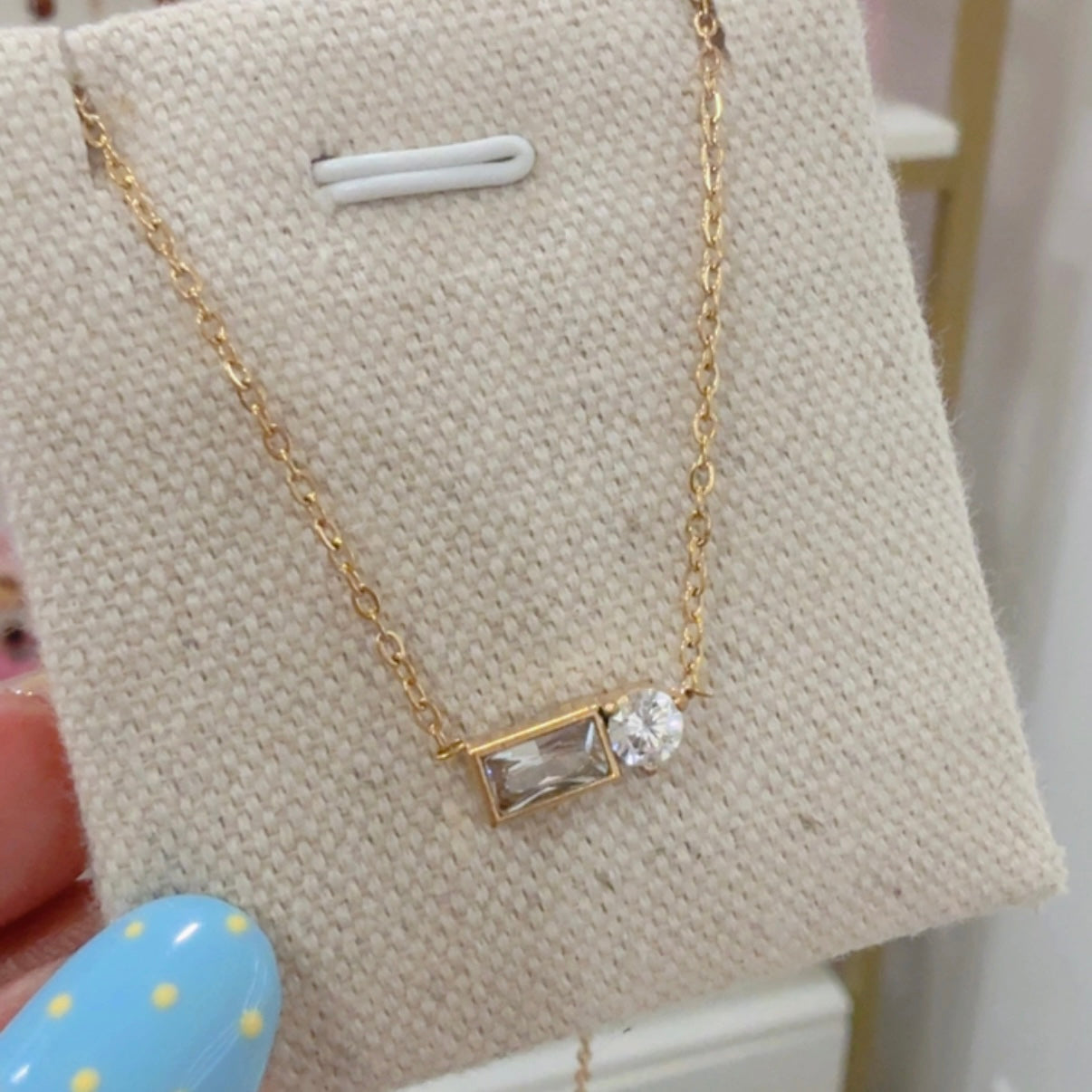 Collar Barrita Brillo