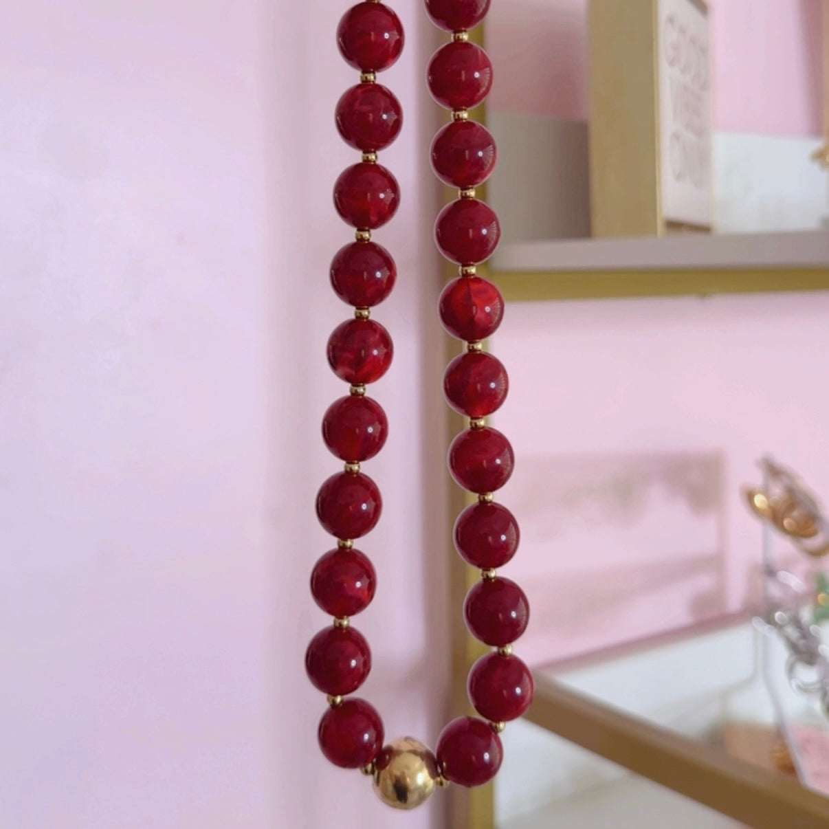 Collar Bolas Cherry