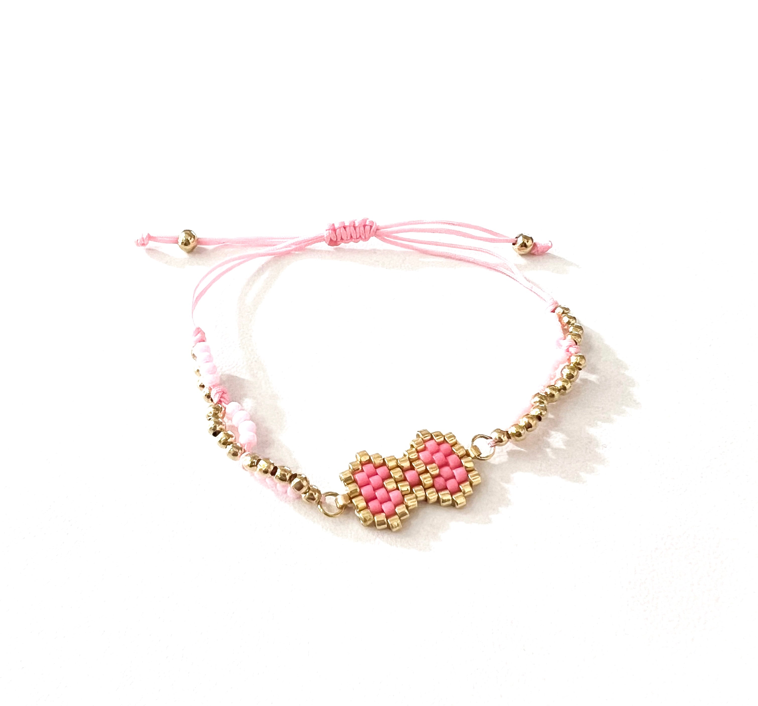 Pulsera Niña Moño Rosa